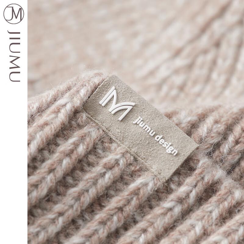 JIUMU Women's Pure Wool Knitted Beanie