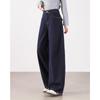 TERRE BLEUE Women's Petite High-Waist Wide-Leg Jeans
