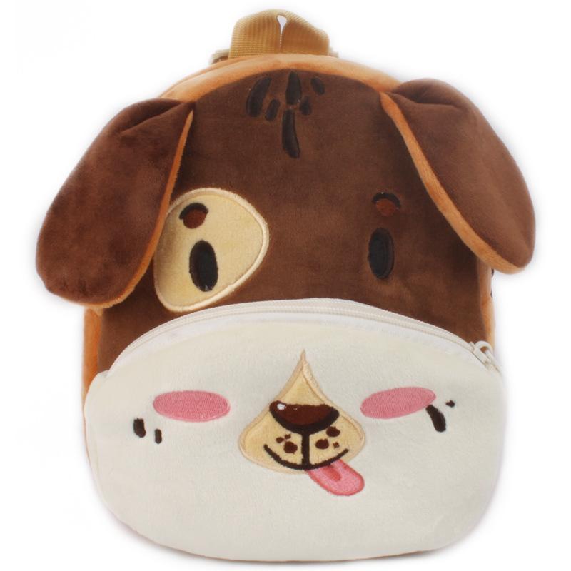3D Fashion Children School Bags Cartoon Print Plush Kids Backpack Kindergarten Boys And Girls School Bags Mini Backpack Book Bag