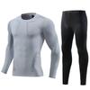 Men's Quick-Dry Sports Tight Suit Set: Long Sleeve Base Layer for Outdoor Rock Climbing, Cycling, and Fitness