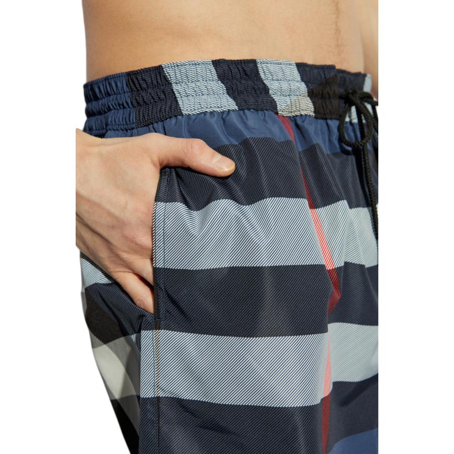 Burberry Checked Drawstring Swim Shorts 81072731
