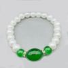 Collar de Perlas con Cierre de Lingote de Ágata Verde – Regalo Elegante para el Día de la Madre