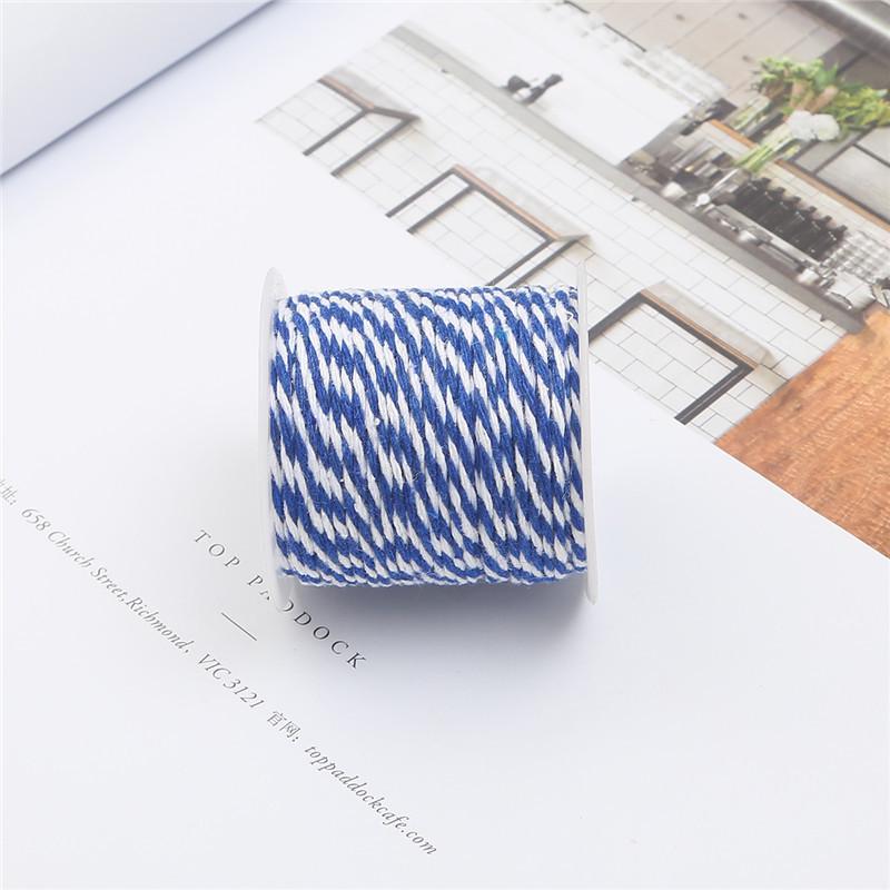 

Хлопковая веревка двух цветов 1,5 мм для DIY фестивальных украшений и обертывания цзунцзы 1.5mm 10m/roll