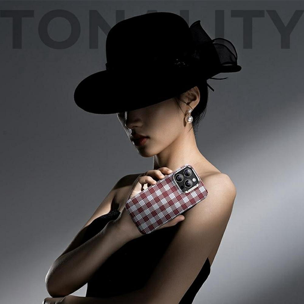 BENKS C1 For iPhone 16 Pro Case Aramid Fiber Grid Weave Phone Cover Compatible with MagSafe