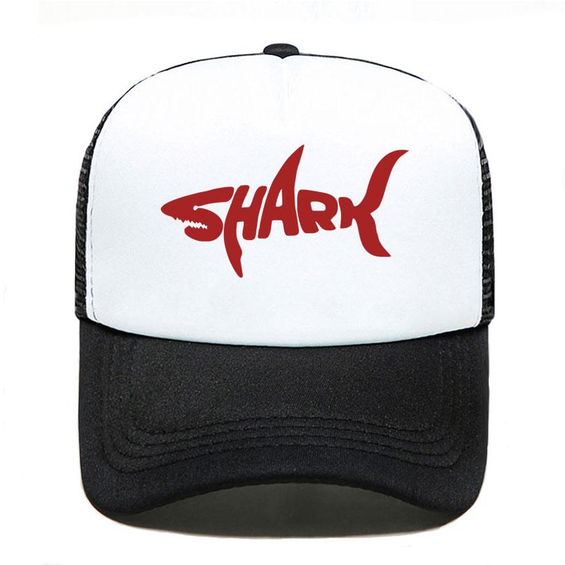 New Shark Print Baseball Cap Funny Casual Unisex Women Parentchild Hats Mesh Visor Outdoor Sun Hat Adjustable Caps