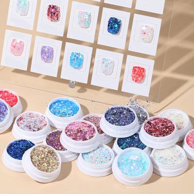 Eleganti glitter per unghie, paillettes, nail art ultrasottile e creativa