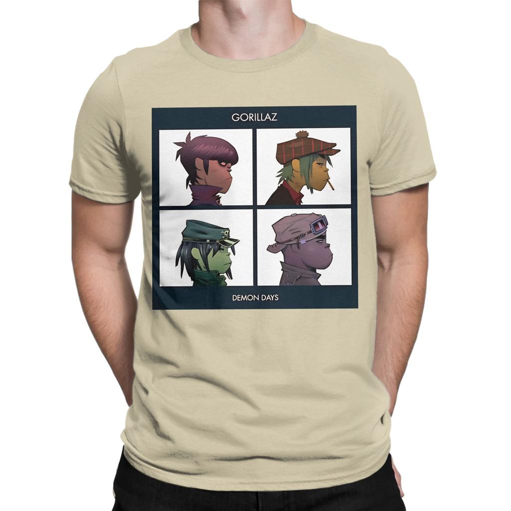 Twins Heads Novelty Graphic 100 Cotton Tshirt Gorillaz Tops Tees For Unisex