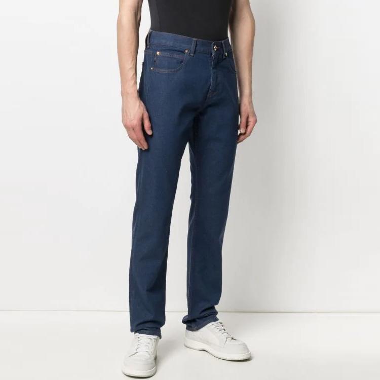 Versace Jeans Men's Blue Moderate Straight Fit Pants A864521-F00654-1D100