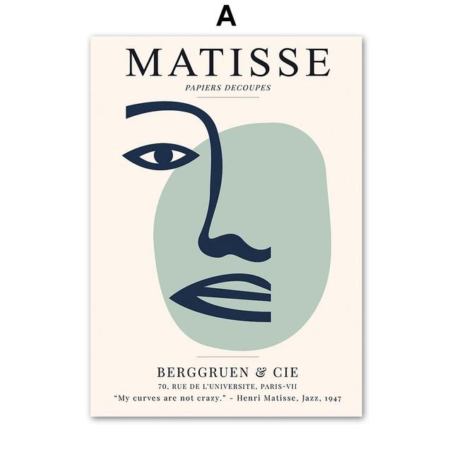 

Картина Анри Матисса, абстрактная фигура, медитация, холст, картина, настенное искусство, скандинавские плакаты и принты, украшения интерьера, фотографии 21*30cm