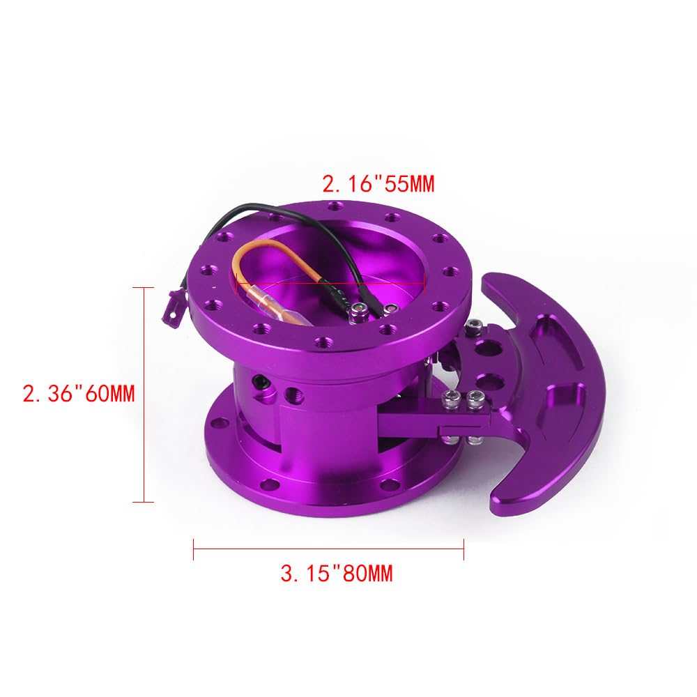 MUTEKI Steering Wheel Hub Quick Release Steering Boss Flip Up Racing Steering Wheel Hub