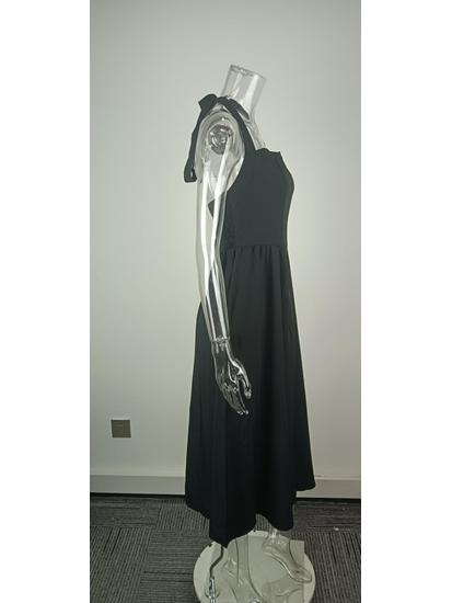 2026 Spring Elegant Spaghetti Strap Backless Dress - European & American Fashion