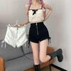 2026 Summer Plus Size High-Waist A-Line Wide Leg Shorts for Women - Black