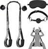 Sexyhot SM Goods SM Restraints Handcuffs Leg Shackles Leg Spreading Device Mouth Shackles Restraint Belt Leg Shackles Eye Mask Adjustable Fluffy