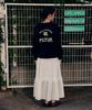 Priter Eyelet Ruffle Maxi Skirt White_F251Sk05
