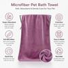 Microfiber Pet Absorbent Towels – Super Absorbent & Soft, No Deformation, Essential for Pet Bathing