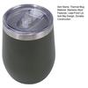 Stainless Steel Wine Cup with Leak-Proof Lid Hot Cold Drinks Portable Travel Cup Anti-Slip Design Insulated Thermal Mug