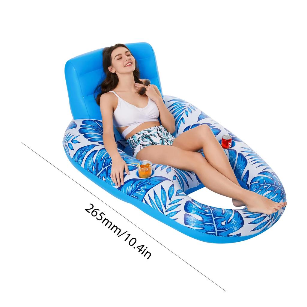 Summer Inflatable Floating Hammock Water Sports Pool Hammock Chair Arm Float Air Mattresses Lounge Bed Swimming Pool Assesories