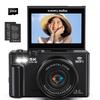 Keculbo 5K 75MP Wi-Fi Digital Camera with 16GB microSD Card, Black