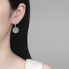 Elegant Sunflower Moissanite Stud Earrings Women Sterling Lightweight Luxury Party Jewelry