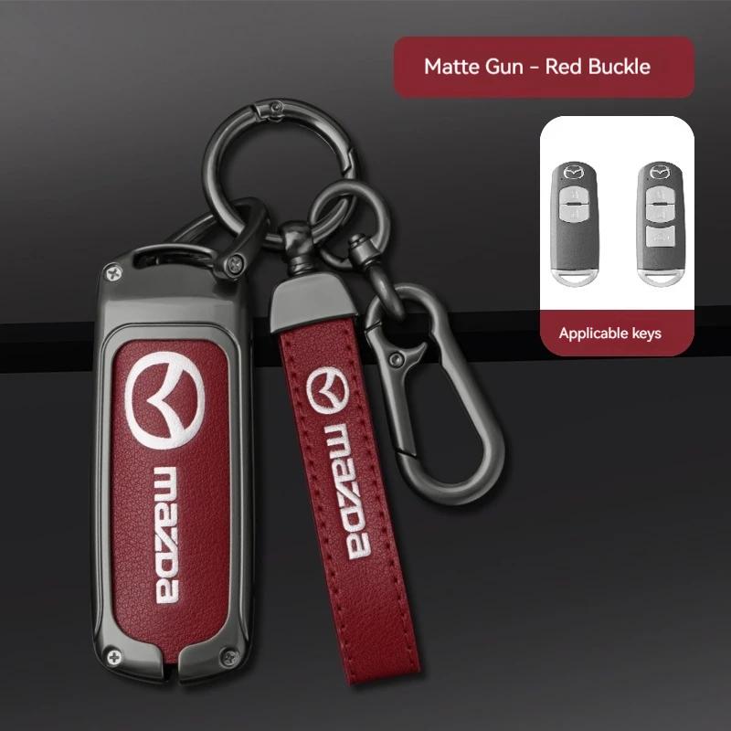 2025 Hot For Mazda Axela Atenza 3 2 6 CX3 CX5 CX30 CX8 CX9 MX5 RX7 RX8 SKYACTIV Zinc Alloy Car Key Holder Remote Protector Car K