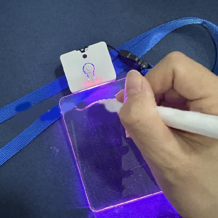 LED Light Acrylic Keychain Lightweight And Sturdy Pendant Accessory For DIY Projects And Individualized Jewelry