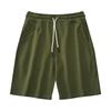 Summer Knitted Pure Cotton Japanese Terry Retro Sports Drawstring Five-point Casual Shorts Men's Sleeper Pants
