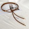 Women's Knotted Belt - Stylish Black Waist Accessory for Dresses, Sweaters, and Coats