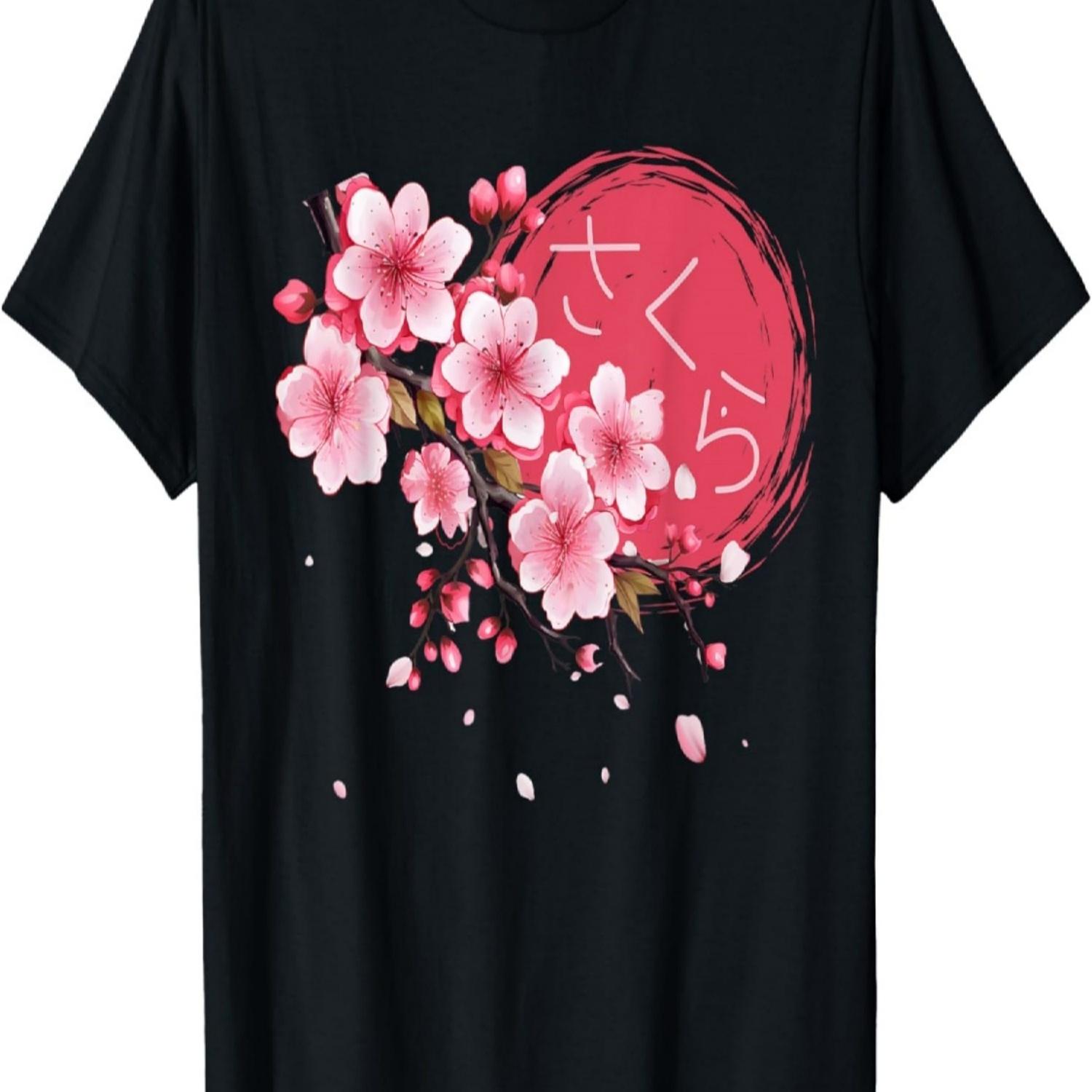 Sakura Harmony_ Cherry Blossoms T-Shirt S чёрный