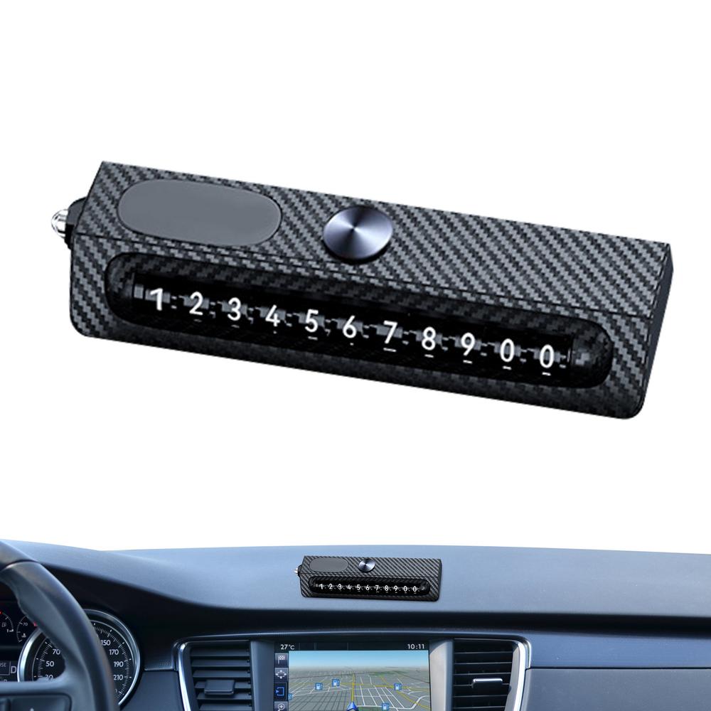 Car Telephone Number Parking Card Automotive Dashboard Parking Card Portable Parking Number Plate Vehicles Temporary Parking