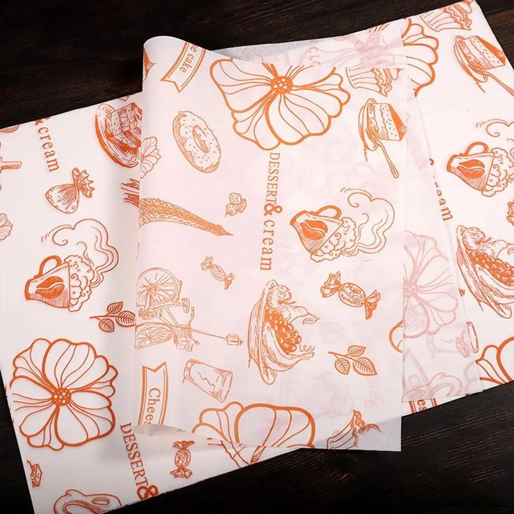 Food Wrappers Paper Newspaper Style Wrapping Paper Non-stick Wrapping Paper Wax Paper Oil-proof Baking Paper Food Packaging