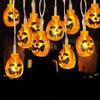 T02C!Halloween Decoration Pumpkin String Lights Halloween Pumpkin Lights For Home Outdoor Garden Party Halloween Decoration