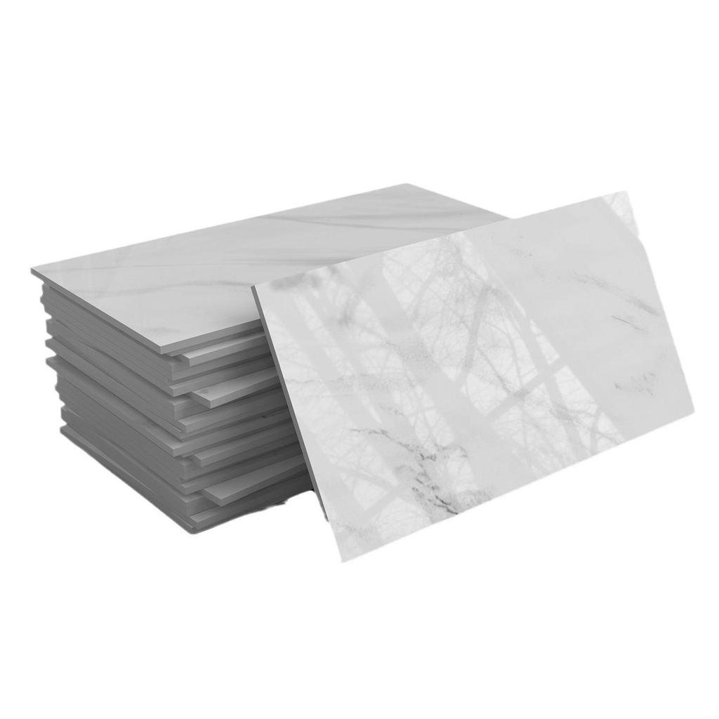 Marble-Style Waterproof Foam Wall Tile Stickers for Bathroom and Kitchen