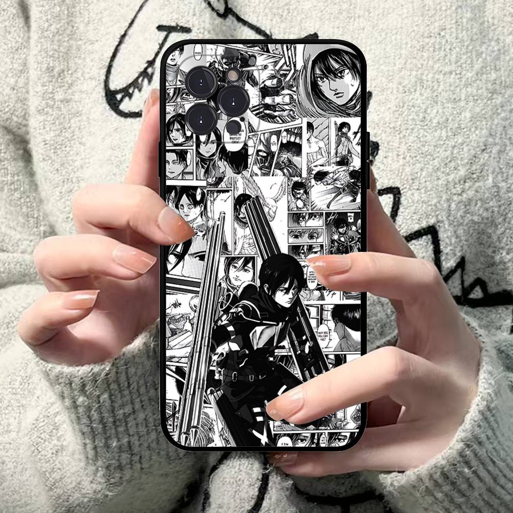 Hot Anime Attack On Titan Phone Case For IPhone 17 16 15 Plus X 14 11 12 13 Mini Pro Max Mobile Case