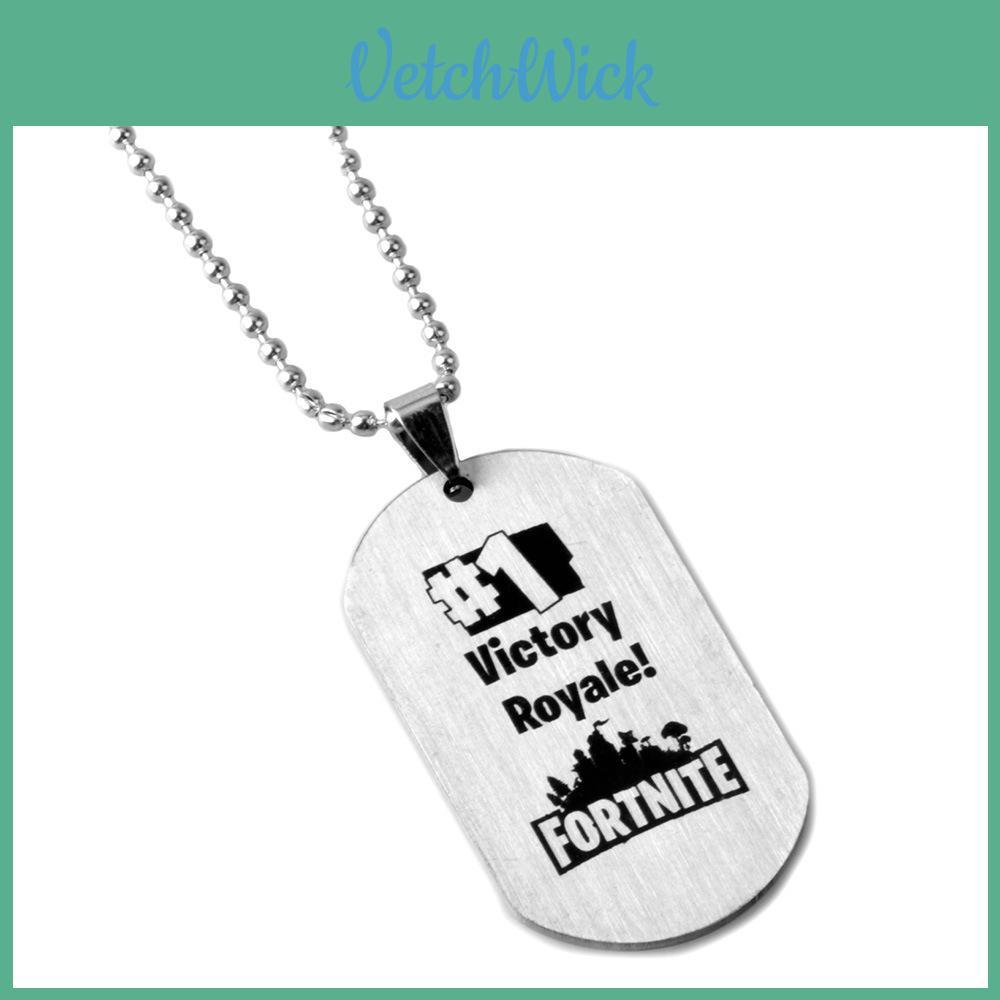 Keychain Fortnite Key Ring Ornaments Fashion Necklace Toy Game Necklace Pendant