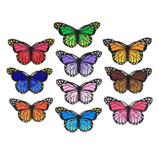 10Pcs/Set Butterfly Shape Clothes Sewing Patch Stickers Applique Clothing Decor