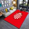 Red Shield with White Stripes suitable as a non-slip mat for the living room or bedroom sofa