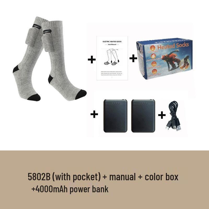 Removable Electric Heating Socks - Pure Cotton Winter Warmers