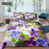 Home Living Luxury 3D Lilac Bedding Set Duvet Cover Set Pillowcase Kids Bedding Set Queen and King EU/US/AU/UK Size