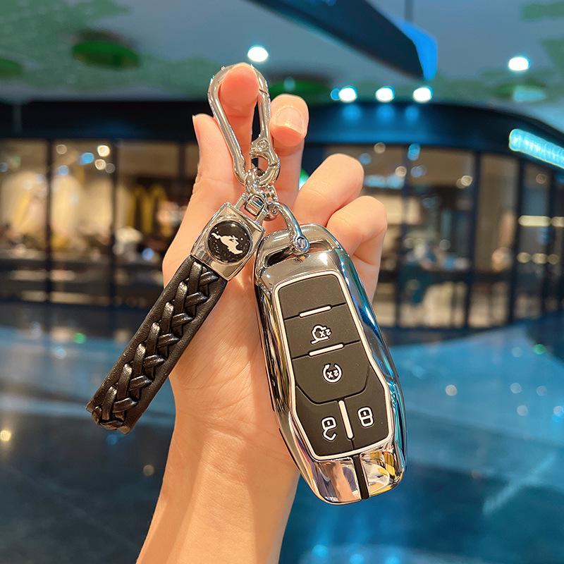 High-End Cobra Metal Key Case for 15-17 Ford Mustang