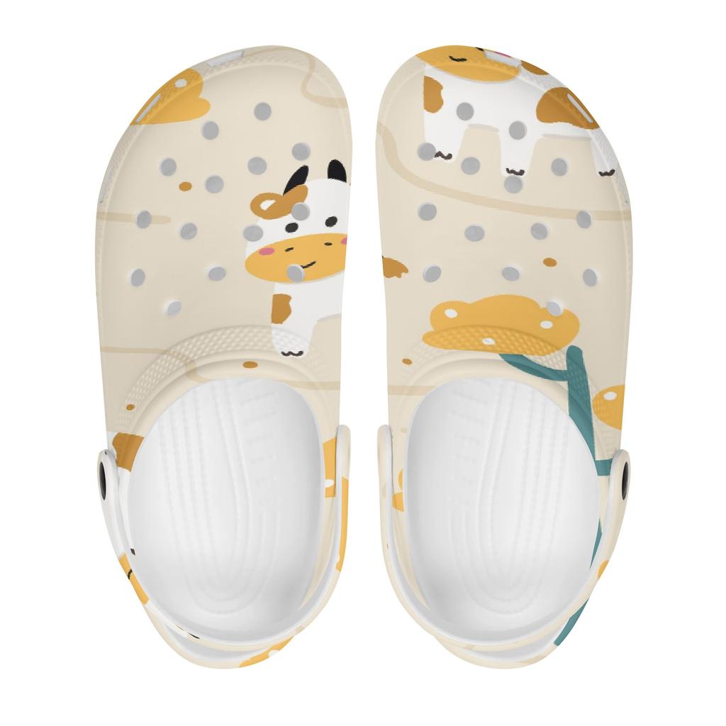 Women Men EVA Clogs Casual Printed Easy Clean Breathable Slip On Garden Shoes Beach Pool Bathroom Home Daily Shoes Casual Walking