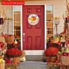 2d Flat 20*20cm, Autumn Home Decoration, Happy Autumn Pumpkin Wooden Circular Logo Creative Decoration Board, for Home, Office, Club Garden, Bar Decor