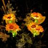 LED Solar Sunflowers Flower Light Home Decorative Flower Lights Garden Decoration Lawn Lamp Waterproof Landscape Flower Light