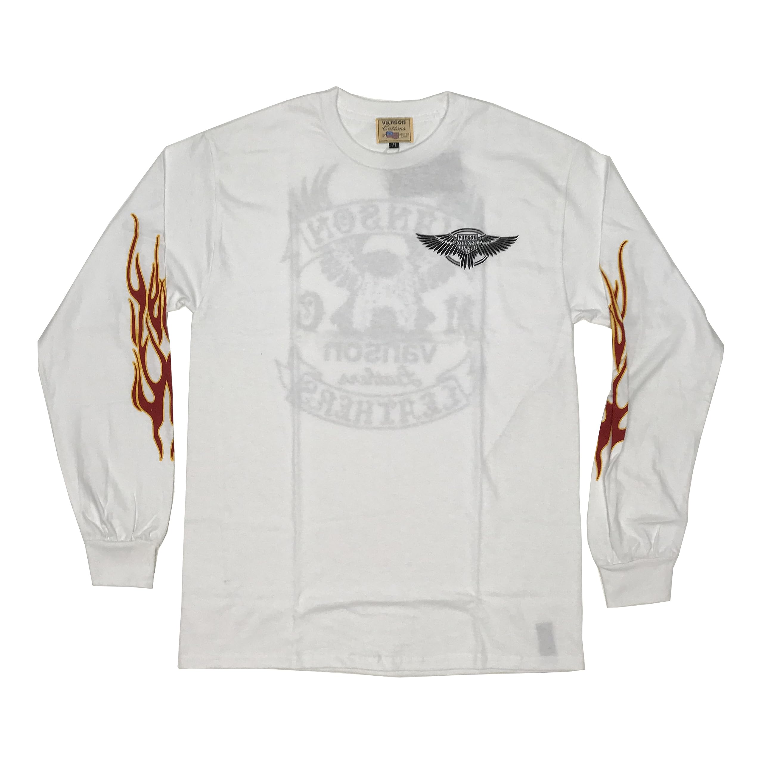 

Vanson Leather Eagle White Long Sleeve T-Shirt -881V170- (M)
