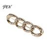 Metal Waist Tightener Four Rings for Pants, Reusable Cincher Pin Trousers Loose Jeans, No Sewing Adjustable Waistband Skirts Alloy Fastener
