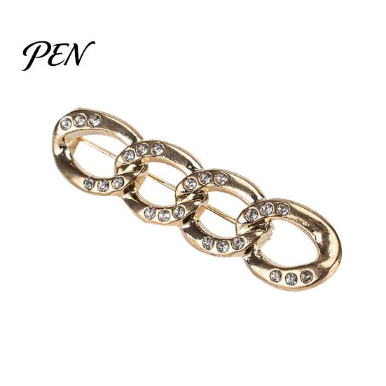 Metal Waist Tightener Four Rings for Pants, Reusable Cincher Pin Trousers Loose Jeans, No Sewing Adjustable Waistband Skirts Alloy Fastener