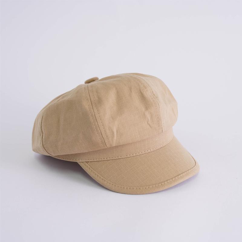Hat Female Couple Octagonal Hat Spring and Autumn British Retro Painter New Beret Retro Versatile Student