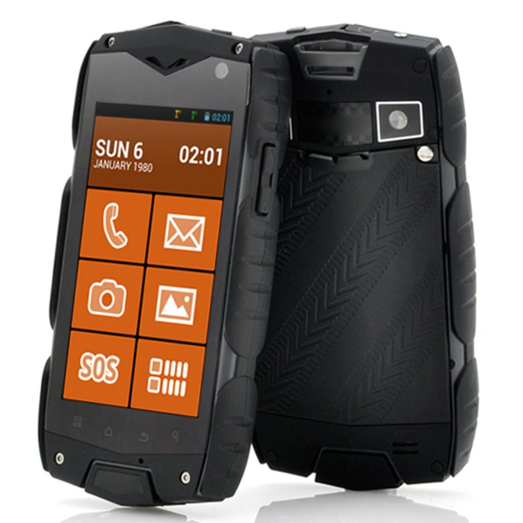 IP68 Smartphone Dustproof Shockproof Rugged Outdoor MSM8212 4.0  IPS 1GB RAM 4GB ROM 0.3 MP 5.0MP Dual Cameras