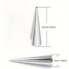 8Pcs Stainless Steel Spiral Pastry Cones - Heavy Duty Non-Stick Molds for Croissants, Ice Cream & Waffles