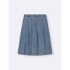 GU by Uniqlo Light Denim Pleated Skirt