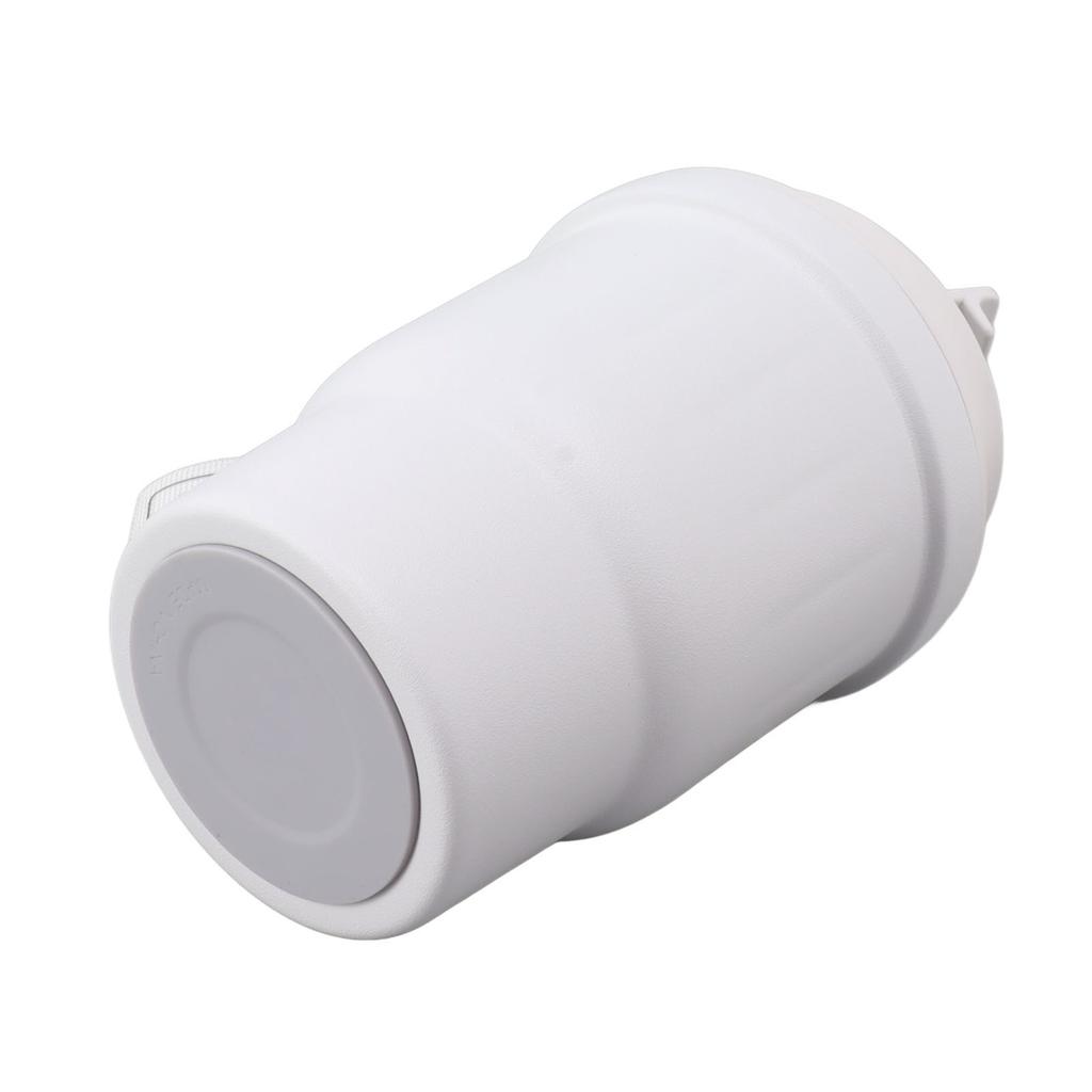 Metal Coffee Mug 450ml White Food Grade Silicone Double Layer Anti Slip Stainless Steel Mug for Camping Travel Car